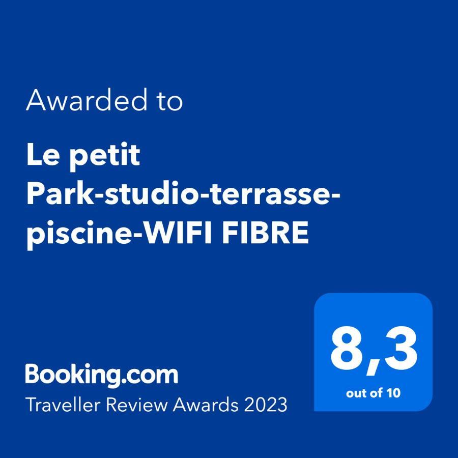 포 Le Petit Park-Studio-Terrasse- Piscine-Wifi Fibre 아파트 외부 사진